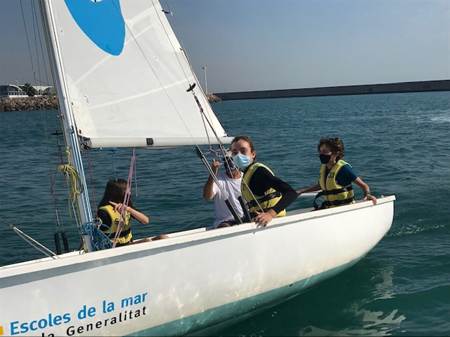 actividad nautica de los alumnos de primaria y secundaria