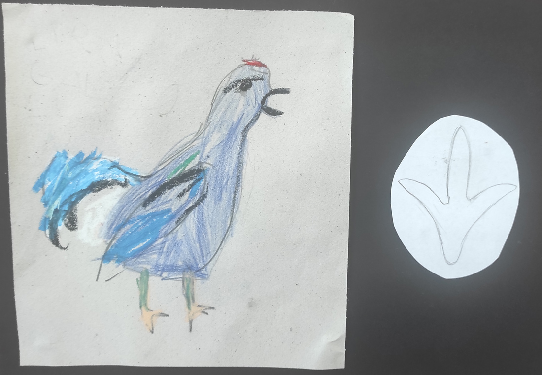 Huellas y rastros de animales. Proyecto de arte y alfabetización visual. Centro Educativo Gençana, Educación Infantil, curso 2022-2023