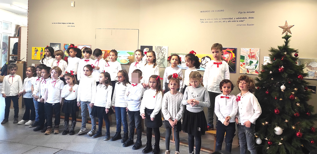 Recital navideño de los alumnos de 1º Educación Primaria del Centro Educativo Gençana