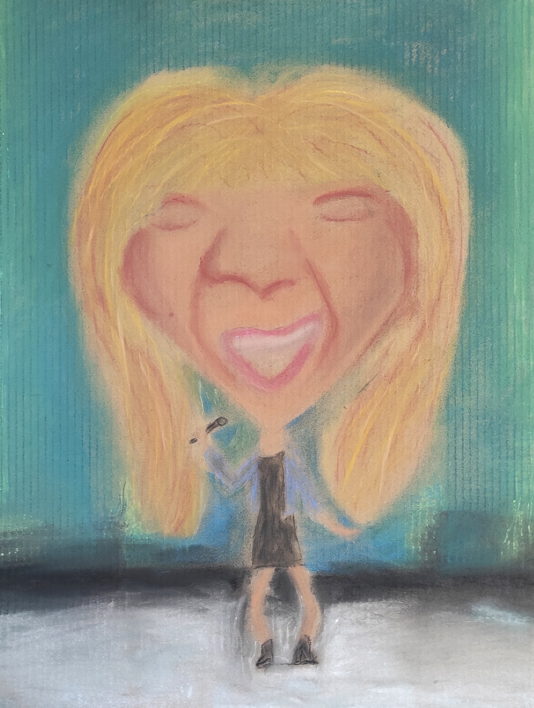 Retrato en pintura de Tina Turner