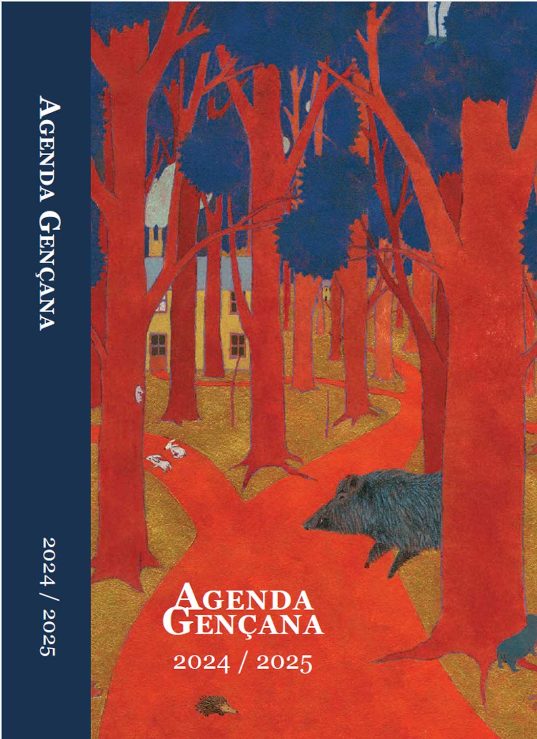Portada agenda Gençana 2024-2025. Ilustración de Elena Odriozola